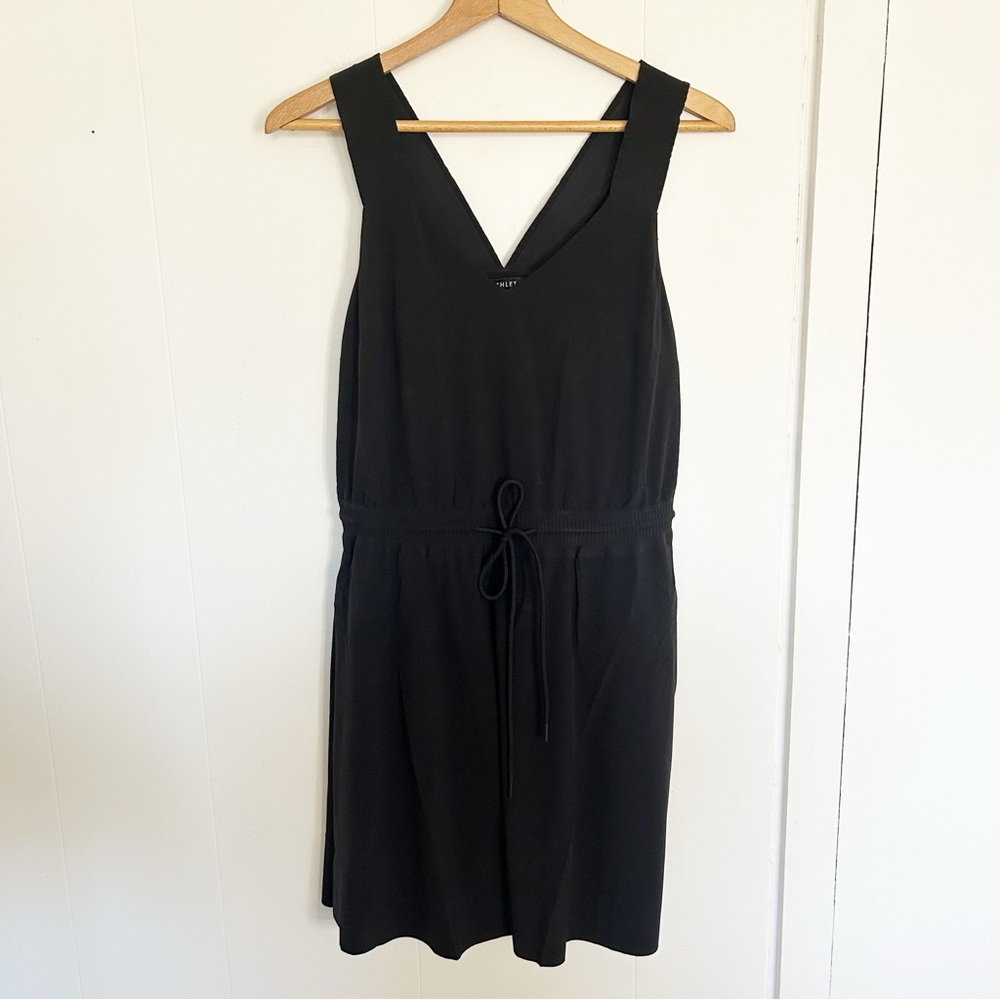 Athleta Savannah‎ Drawstring Waist Dress Black NWOT